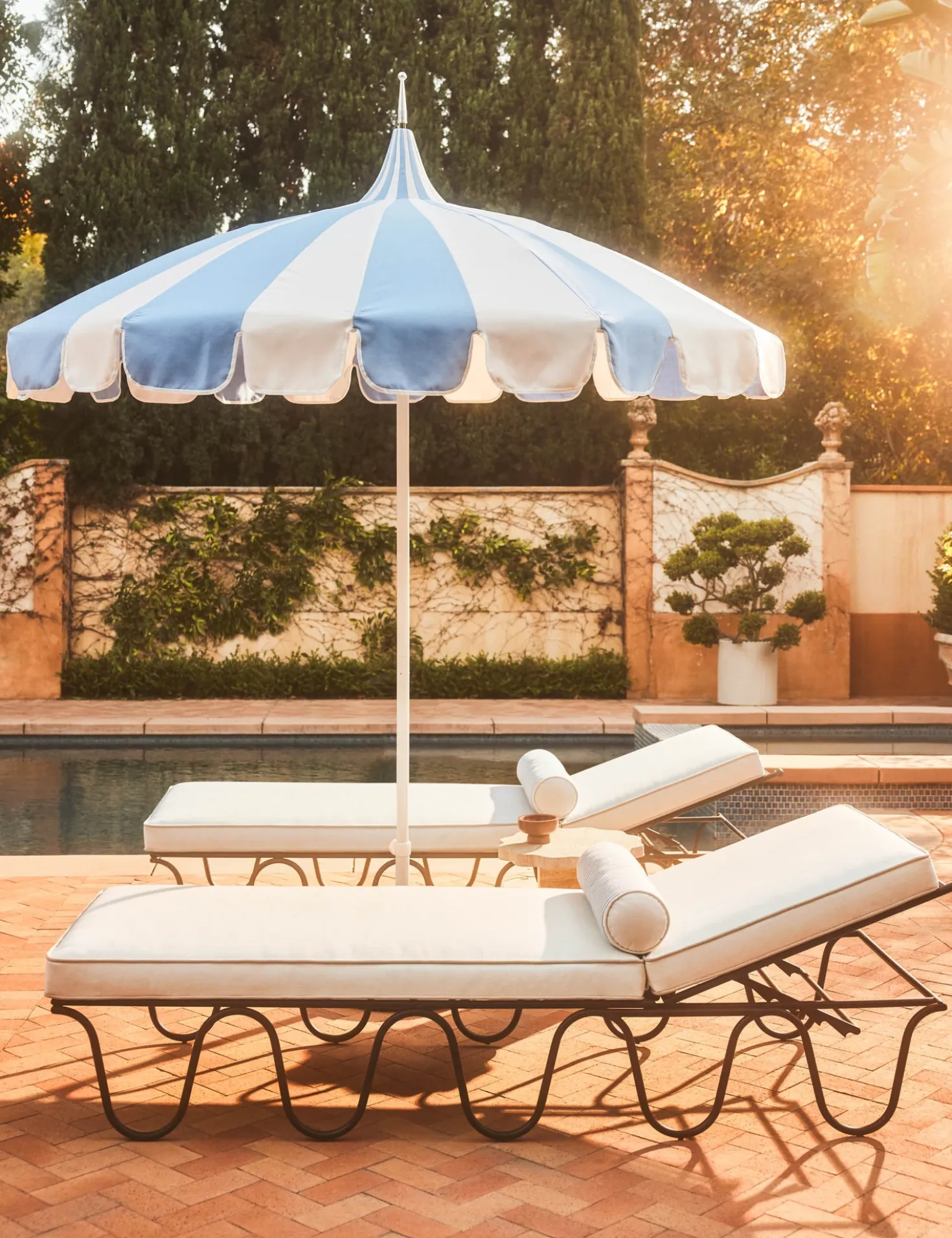 Aamu 8'6" Pagoda Outdoor Umbrella by Sarah Sherman Samuel