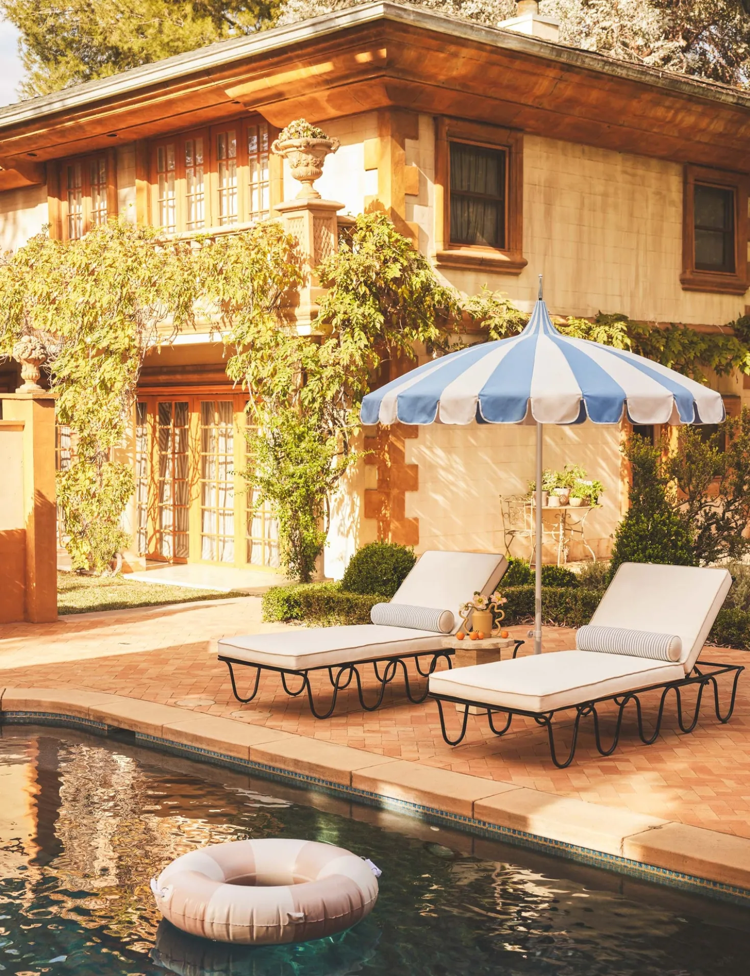 Aamu 8'6" Pagoda Outdoor Umbrella by Sarah Sherman Samuel