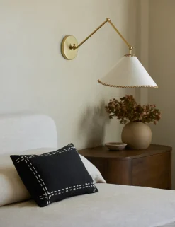 Accord Embroidered Pillow by Élan Byrd