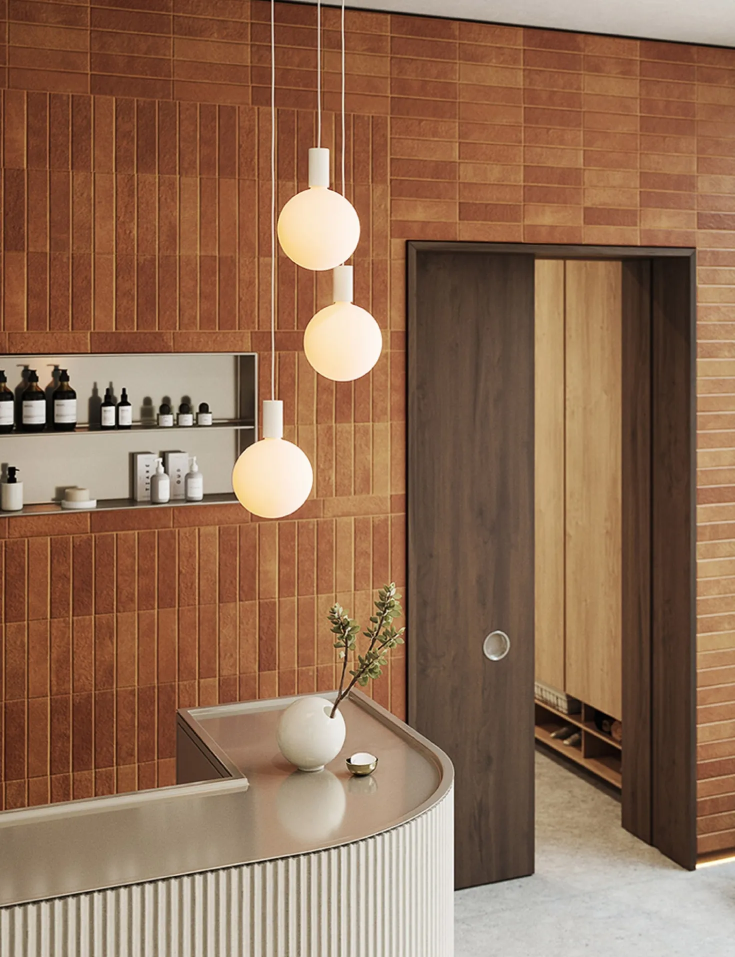 Alumina Triple Pendant Light by Tala