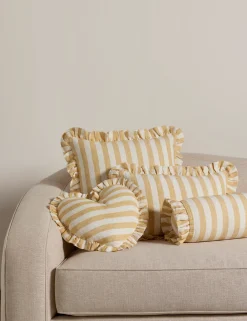 Amaroso Linen Ruffle Pillow