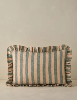 Amaroso Linen Ruffle Pillow