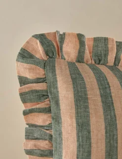 Amaroso Linen Ruffle Pillow
