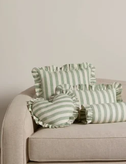 Amaroso Linen Ruffle Pillow