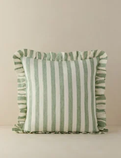 Amaroso Linen Ruffle Pillow