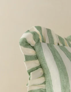Amaroso Linen Ruffle Pillow