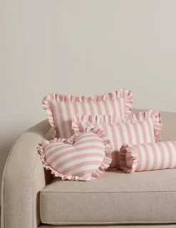 Amaroso Linen Ruffle Pillow