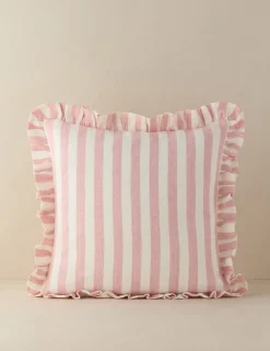 Amaroso Linen Ruffle Pillow