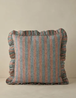 Amaroso Linen Ruffle Pillow