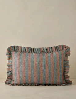 Amaroso Linen Ruffle Pillow