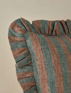 Amaroso Linen Ruffle Pillow
