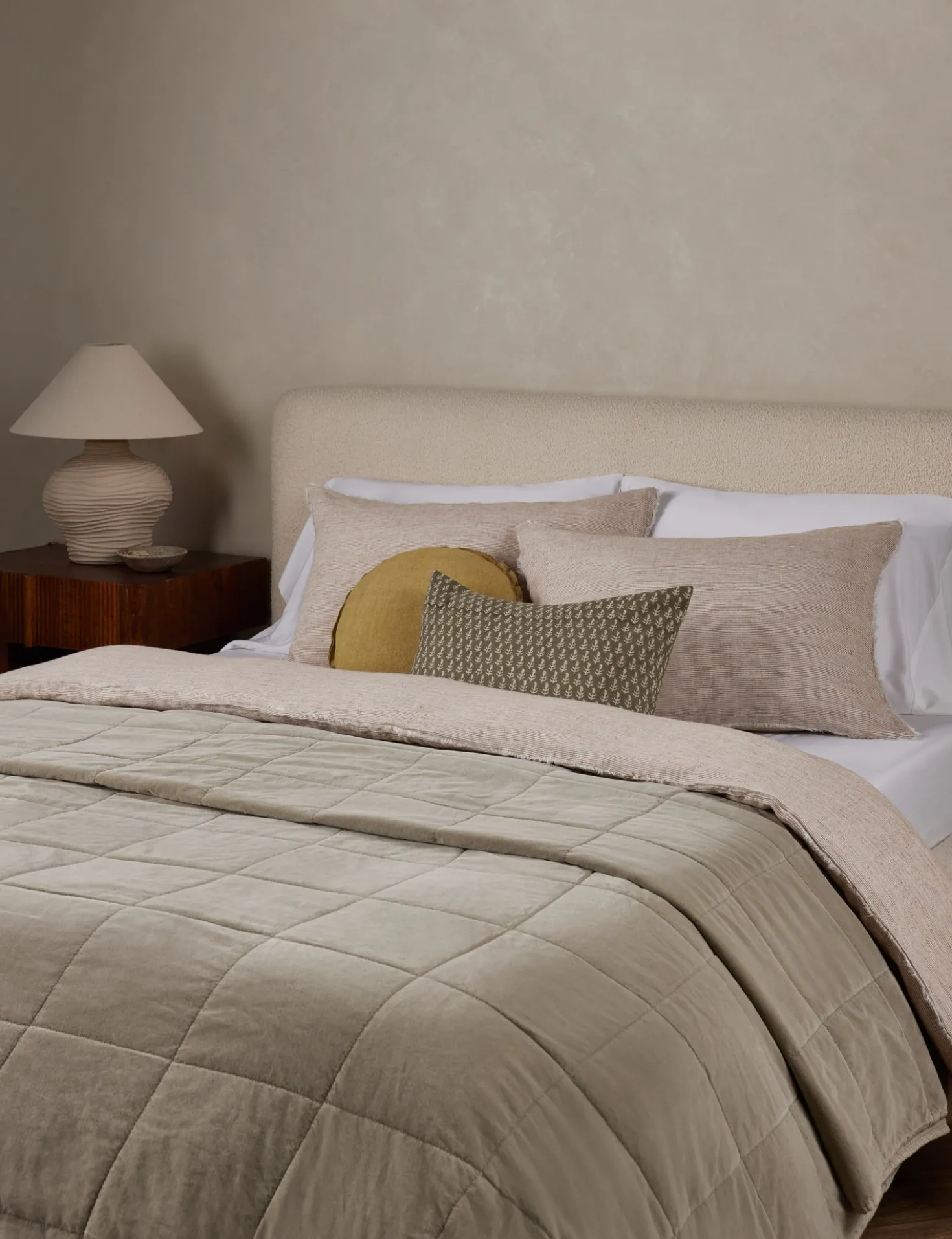 Amsterdam Cotton Velvet Coverlet by Pom Pom at Home