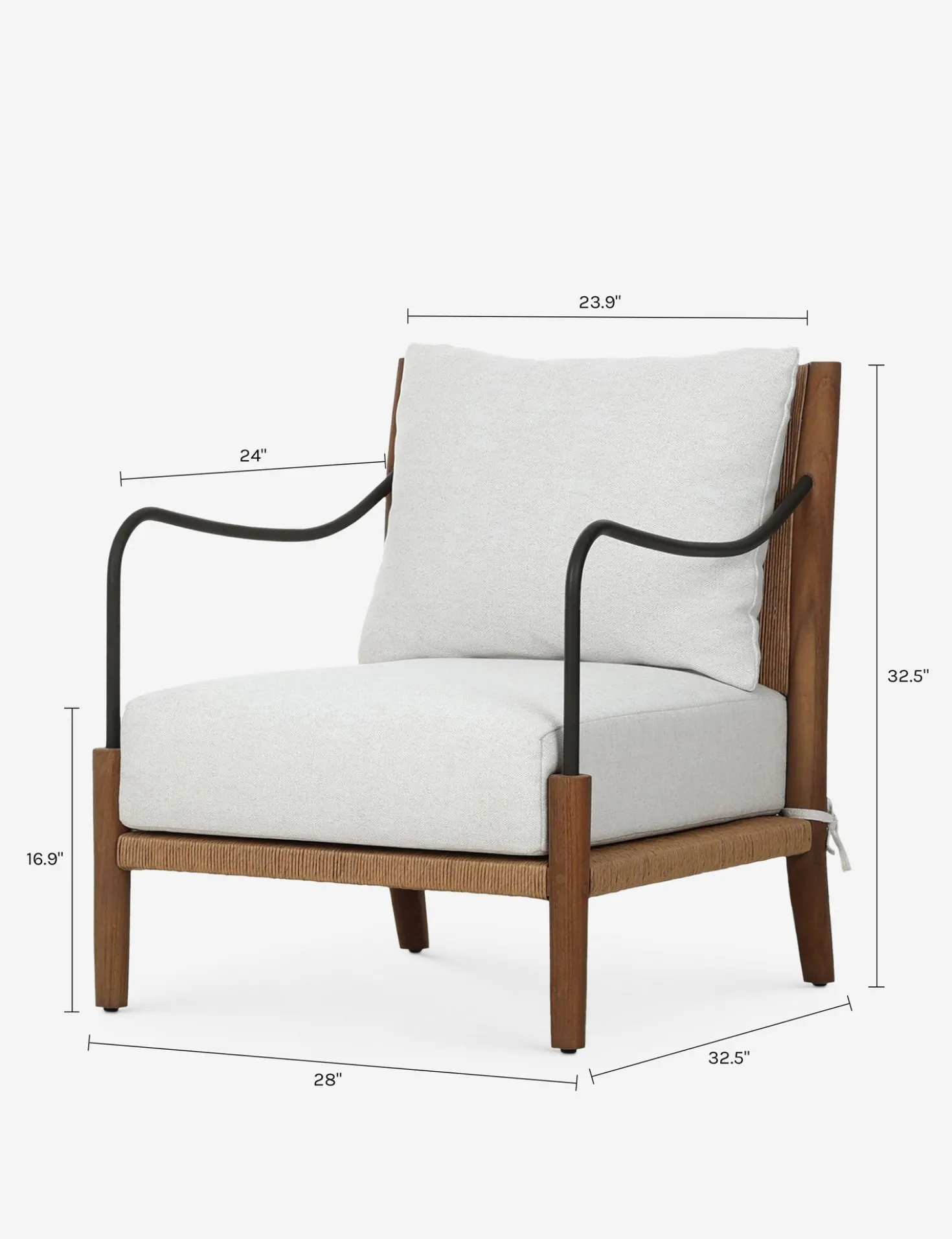Andover Outdoor Accent Chair by Amber Lewis x Four Hands