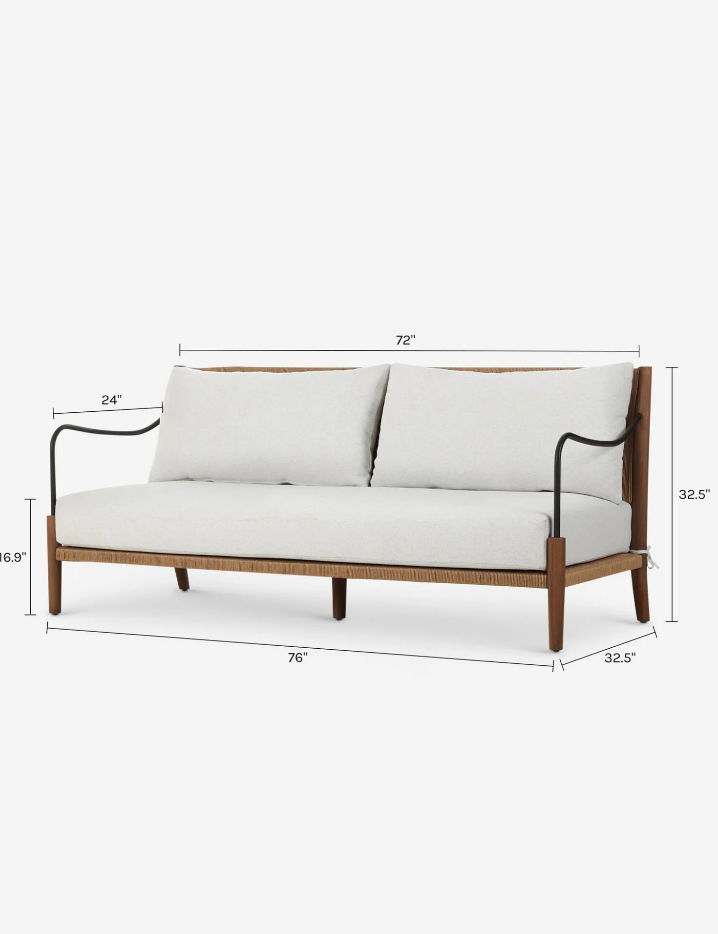 Andover Outdoor Sofa by Amber Lewis x Four Hands