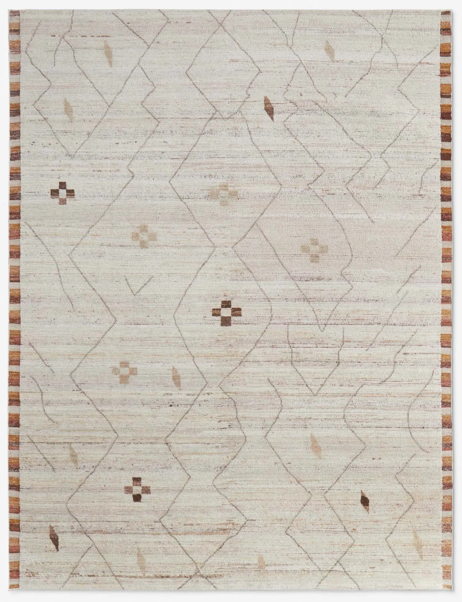 Anina Moroccan-Style Hand-Knotted Wool Rug