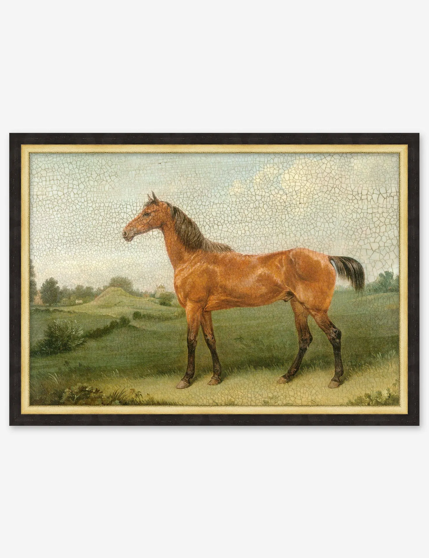 Antiqued Horse II Wall Art