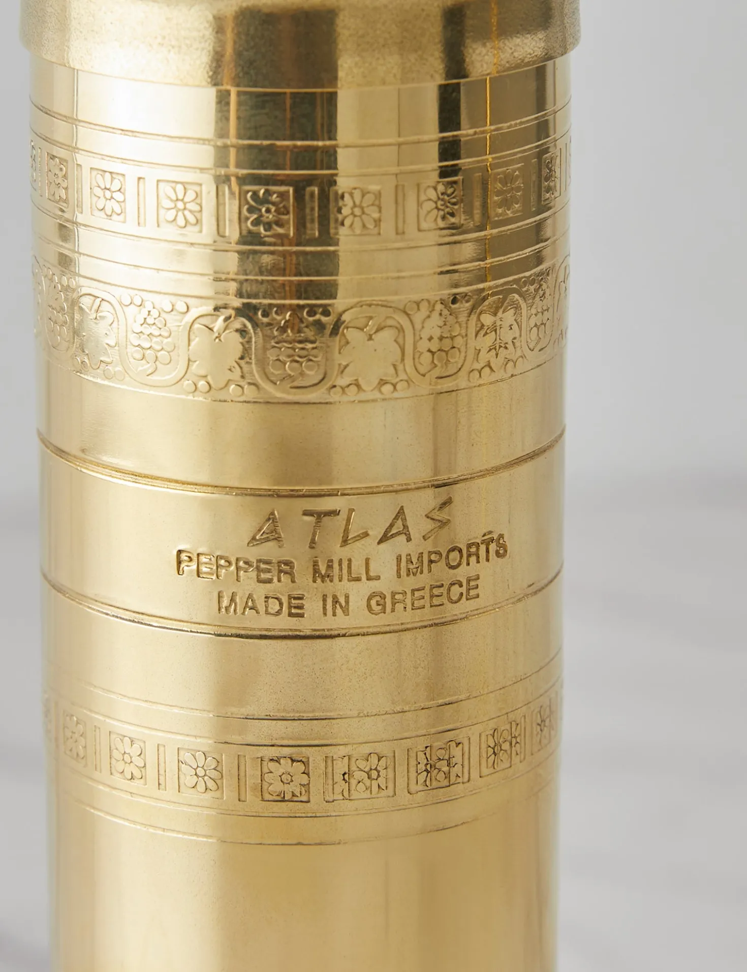 Atlas Brass Pepper Mill