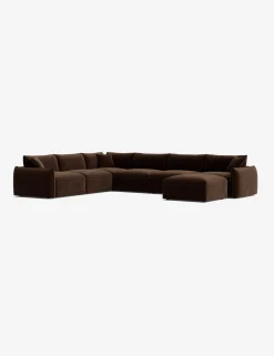 Balmer Modular Corner Sectional Sofa With Ottoman