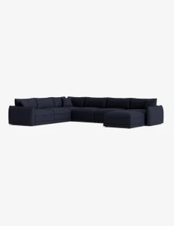 Balmer Modular Corner Sectional Sofa With Ottoman