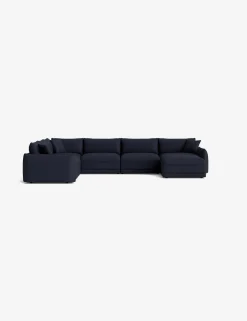 Balmer Modular Corner Sectional Sofa With Ottoman