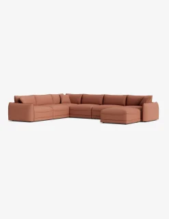 Balmer Modular Corner Sectional Sofa With Ottoman