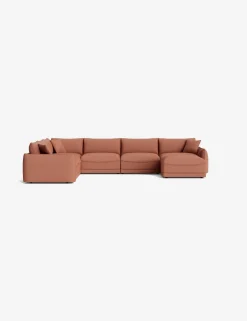 Balmer Modular Corner Sectional Sofa With Ottoman