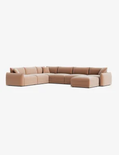 Balmer Modular Corner Sectional Sofa With Ottoman