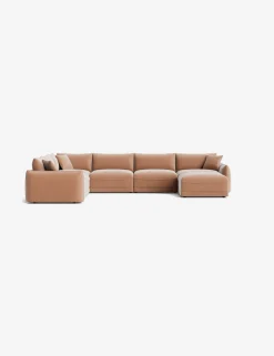 Balmer Modular Corner Sectional Sofa With Ottoman