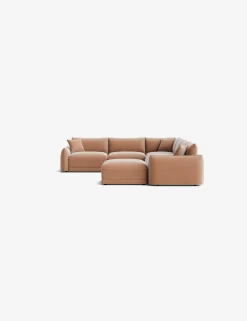 Balmer Modular Corner Sectional Sofa With Ottoman