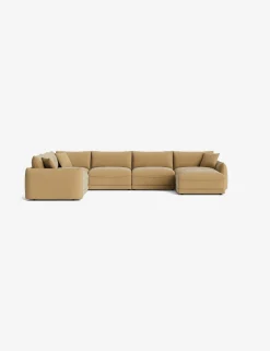 Balmer Modular Corner Sectional Sofa With Ottoman