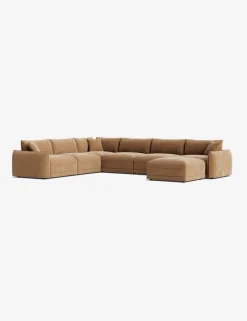Balmer Modular Corner Sectional Sofa With Ottoman
