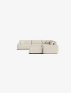 Balmer Modular Corner Sectional Sofa With Ottoman