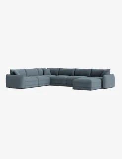 Balmer Modular Corner Sectional Sofa With Ottoman