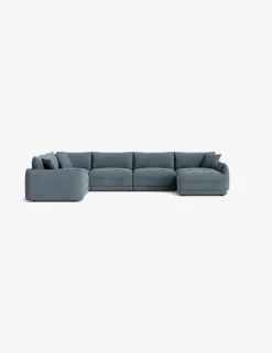 Balmer Modular Corner Sectional Sofa With Ottoman