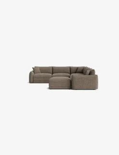 Balmer Modular Corner Sectional Sofa With Ottoman