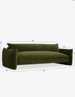 Banks Sofa, Loden Velvet