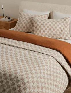 Basketweave Cotton Sham by Sarah Sherman Samuel