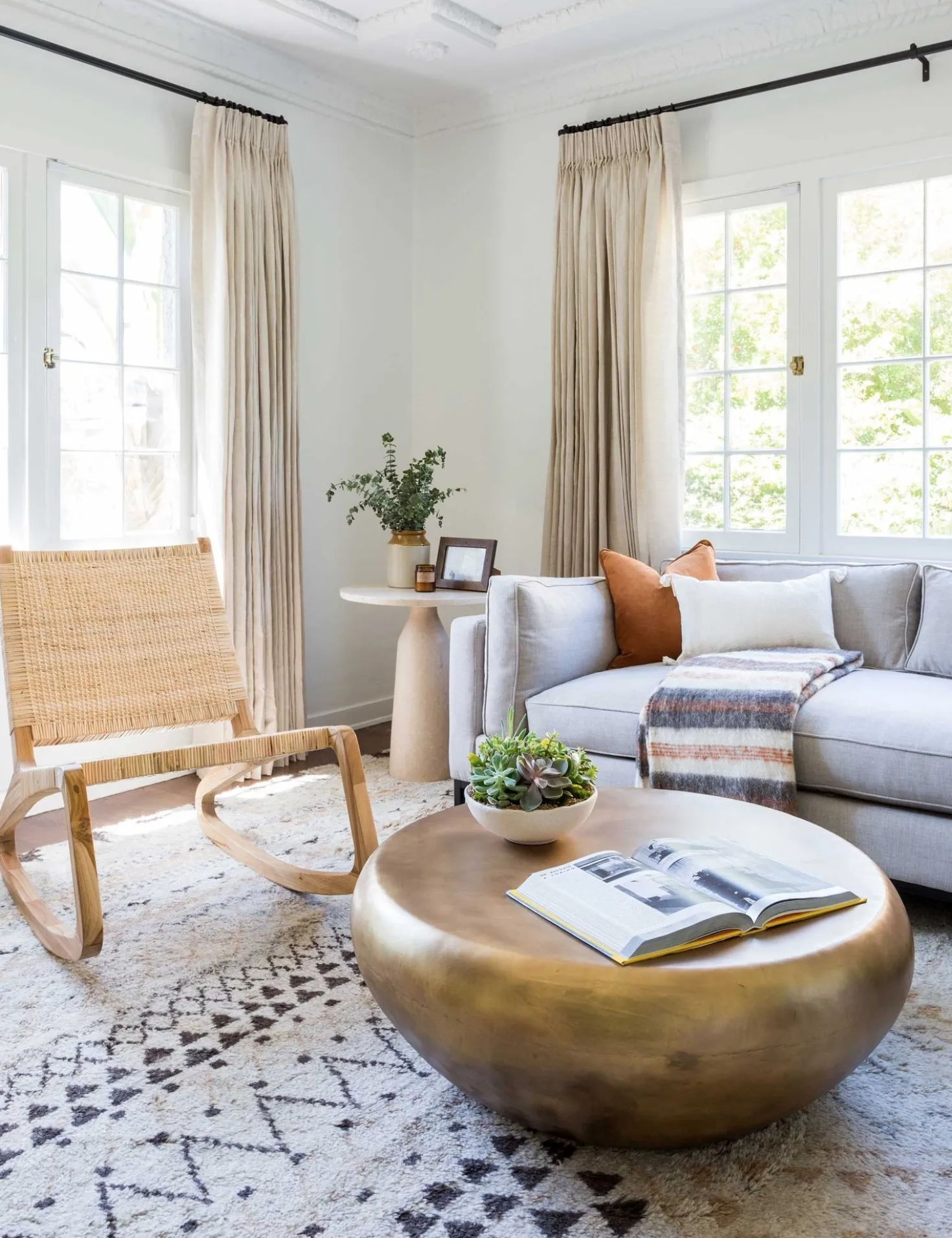 Bates Round Coffee Table by Arteriors