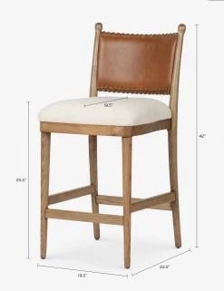 Bella Bar and Counter Stool by Amber Lewis x Four Hands