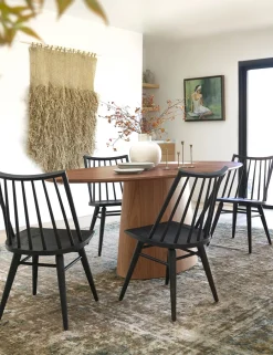 Beth Oval Dining Table, Brown