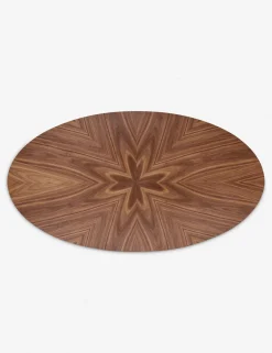 Beth Oval Dining Table, Brown