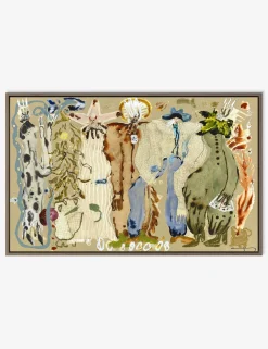 Blue Eyed Snake Woman Wall Art by Caroline Pinney