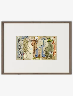 Blue Eyed Snake Woman Wall Art by Caroline Pinney