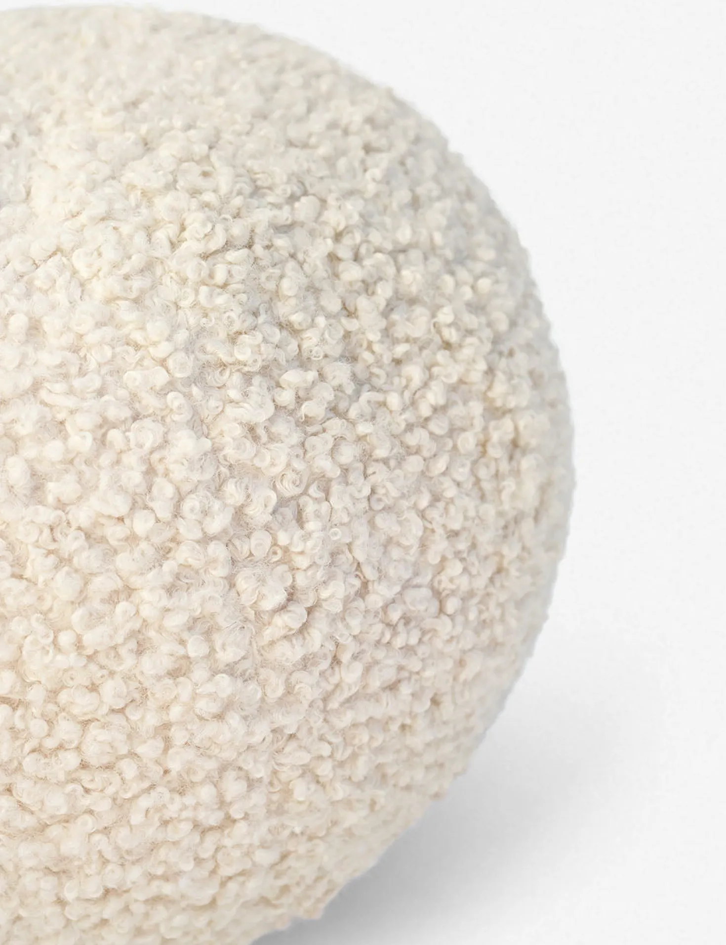 Bouclé Ball Pillow by Sarah Sherman Samuel