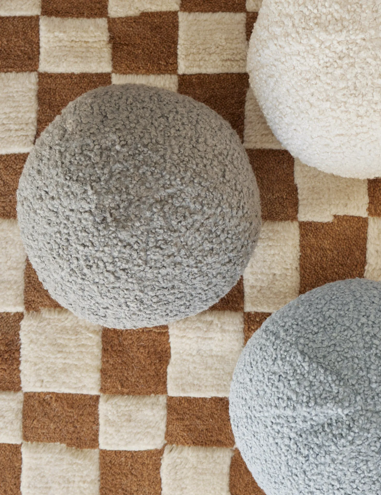 Bouclé Ball Pillow by Sarah Sherman Samuel