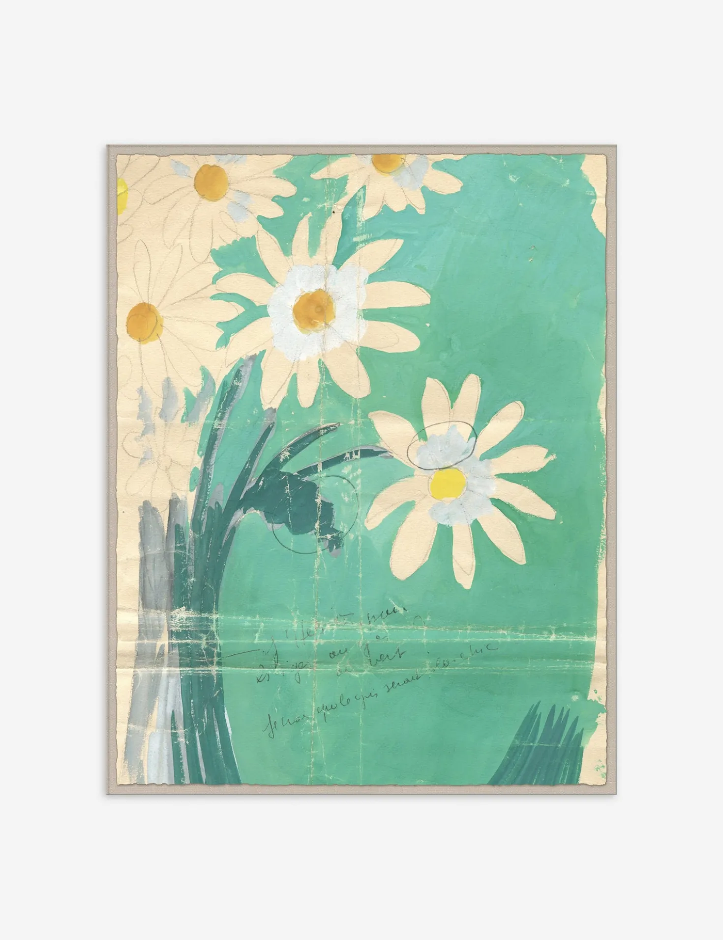 Bouquette de Marguerites Print by Paule Marrot