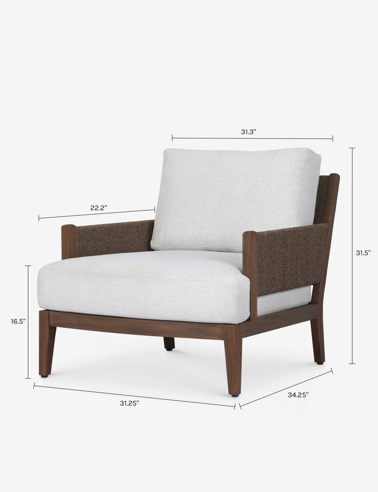Brewer Outdoor Accent Chair by Amber Lewis x Four Hands
