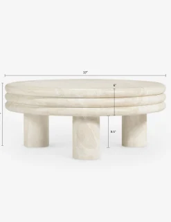 Brittny Round Coffee Table by Button Atelier x Co.House Designs