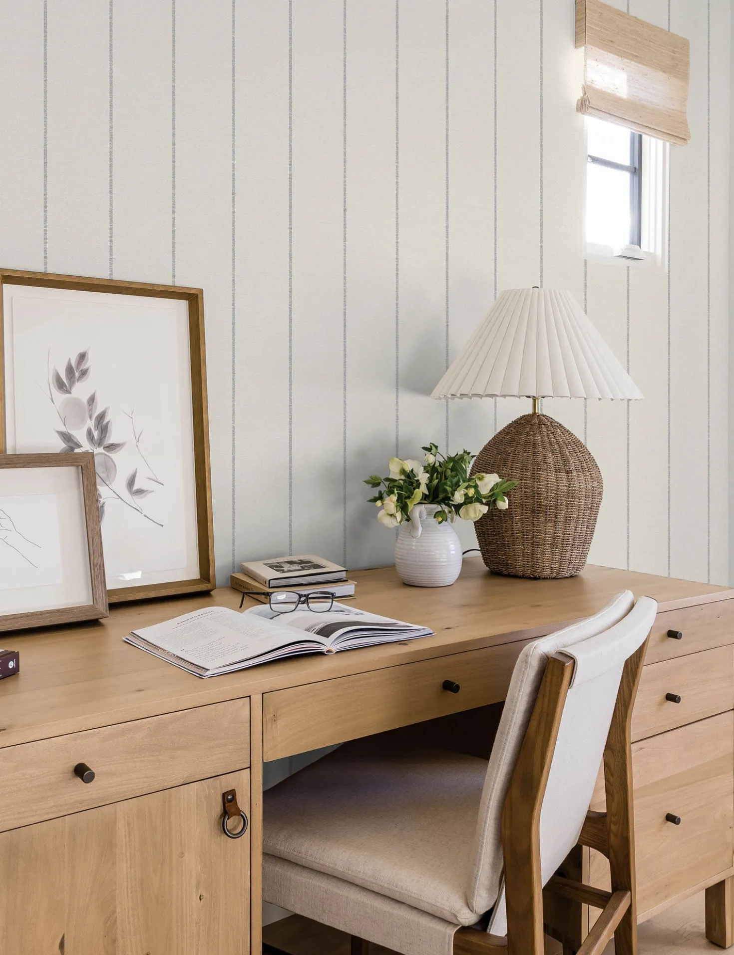 Bursa Stripe Peel + Stick Wallpaper by Pure Salt