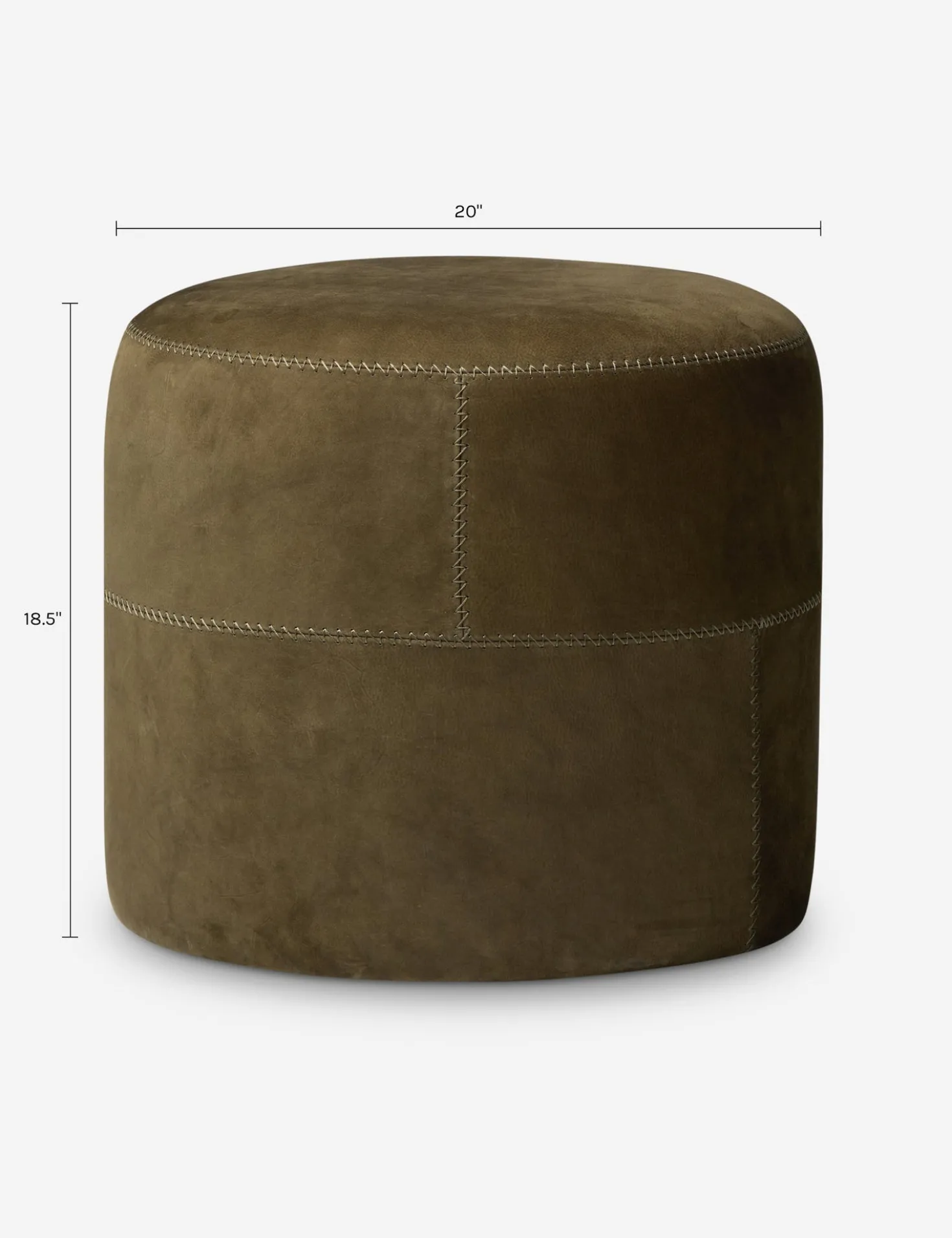 Camino Round Ottoman by Amber Lewis x Four Hands
